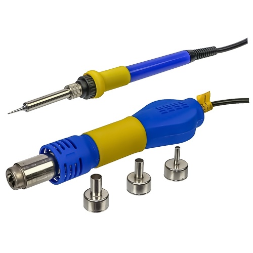 Паяльна станція Aida 886D, фен з цифровою індикацією, паяльник з аналоговим регулюванням t, USB 5V 2A фото 6