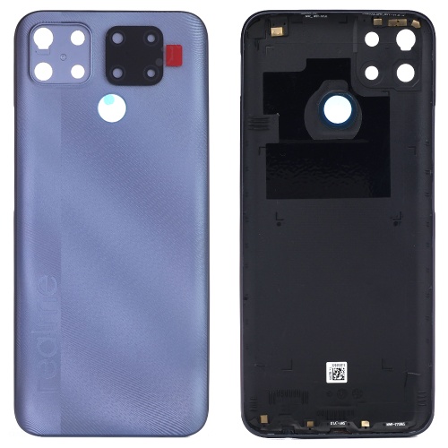 Задня кришка Realme C25, C25s (синя Original New зі склом камери)