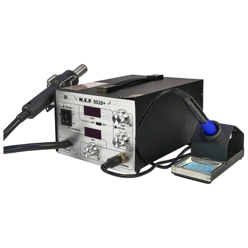 Паяльна станція WEP 952D+ компресорна, фен, паяльник фото 2