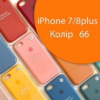 Чохол Silicone case для iPhone 7 Plus 8 Plus (помаранчевий №66)