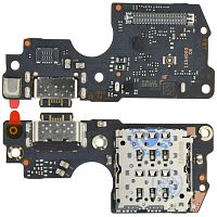 Шлейф Xiaomi Redmi Note 14 Pro 4G з роз'ємом зарядки та мікрофоном - нижня плата (оригінал Китай)