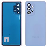 Задняя крышка Samsung Galaxy A53 5G A536B (голубая со стеклом камеры)