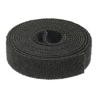 Кабельний органайзер Aida для стяжки дротів з липучкою, 10 мм x 1 м, чорний