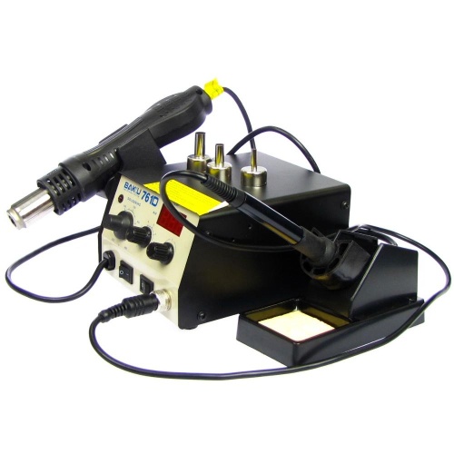 Паяльна станція Baku BK761D, фен з цифровою індикацією, паяльник з аналоговим регулюванням t фото 2