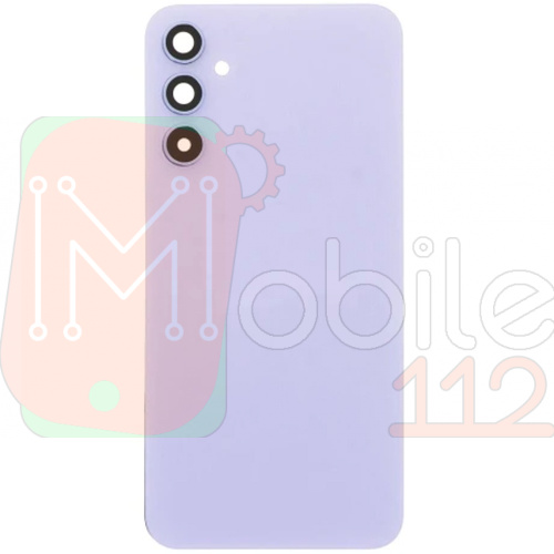 Задня кришка Samsung Galaxy A34 A346 (фіолетова оригінал Китай зі склом камери)