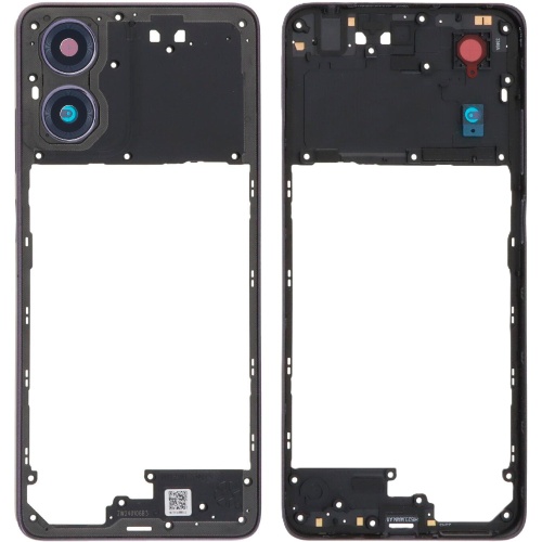 Рамка корпуса Motorola Moto G04 XT2421-2, Moto G04s XT2421-8 (фиолетовая со стеклом камеры)