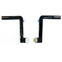 Шлейф Apple iPad 10.2 2019, iPad 10.2 2020, iPad 10.2 2021 із роз'ємом зарядки (білий AAA)