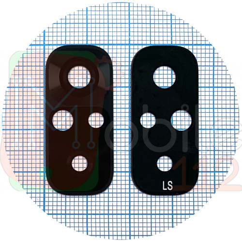 Скло камери Xiaomi Redmi Note 10, Redmi Note 10S, Poco M5s (чорне)