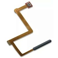 Шлейф Xiaomi Poco F4 GT з кнопкою включення та сканером відбитка пальця (AAA чорний)