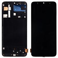 Дисплей Samsung Galaxy A70 2019 A705F з тачскріном (OLED Small LCD з рамкою)