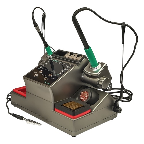 Паяльна станція прецизійна Aifen А902 (2 паяльники стандарту JBC 115 і 210, 6 каналів пам'яті, 350W, 100°C - 450°C) фото 2 Паяльна станція прецизійна Aifen А902 (2 паяльники стандарту JBC 115 і 210, 6 каналів пам'яті, 350W, 100°C - 450°C) фото 2