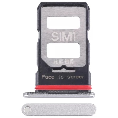 Тримач Sim картки Xiaomi Poco F5 Pro (білий на 2 SIM)