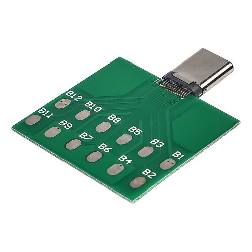 Тестова плата Aida DFT-Type C для перевірки контактів роз'єму Type C на коротке замикання фото 2