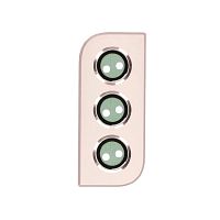 Скло камери Samsung Galaxy S22 5G S901B, S22+ 5G S906B (у золотистій рамці)