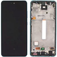 Дисплей Samsung Galaxy A52 A526 A525 A528 з тачскріном (IN-CELL із синьою рамкою)