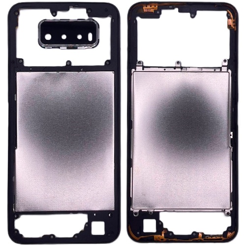 Рамка корпусу Vivo Y20, Y20s, Y20i (чорна зі склом камери) Рамка корпусу Vivo Y20, Y20s, Y20i (чорна зі склом камери)