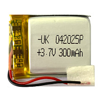 Акумулятор універсальний 042025P 20 х 19 х 4 мм, 300 mAh 3.7 V