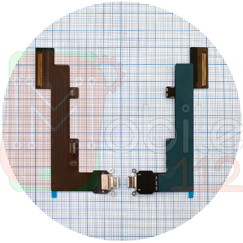 Шлейф Apple iPad Air 4 2020, iPad Air 5 2022 с разъемом зарядки (белый версия LTE)