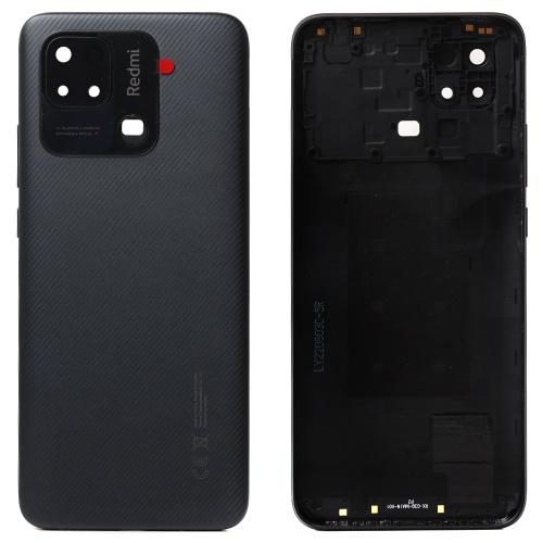 Задня кришка Xiaomi Redmi 10C 220333QAG (сіра оригінал Китай зі склом камери)