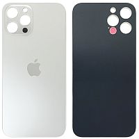 Задняя крышка Apple iPhone 12 Pro Max (белая оригинал Китай с кольцами)