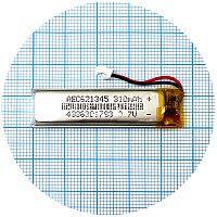 Аккумулятор универсальный 621345 46 х 12 х 4,5 мм  310 mAh 3.7V