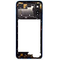 Рамка корпуса Tecno Spark 9 Pro (синяя без стекла камеры)