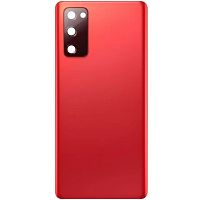 Задня кришка Samsung Galaxy S20 FE G780F (червона зі склом камери)