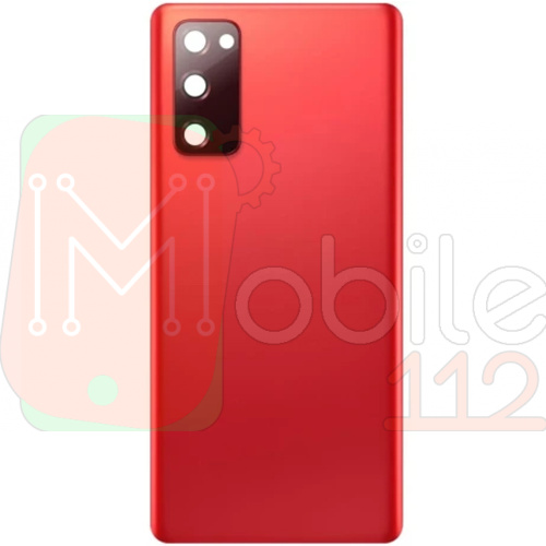 Задня кришка Samsung Galaxy S20 FE G780F (червона зі склом камери)