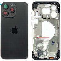 Корпус Apple iPhone 15 Pro Max у зборі (чорний, Black Titanium EU)