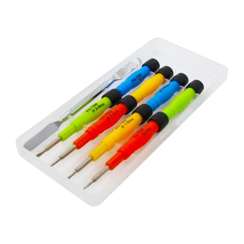 Набір інструментів 7396 (2-стор. мет. лопатка, викрутки +1.5, +2.0, -2.0, T2, T5, мерс 2.0, пенталоб 1,2 та 0,8) фото 3