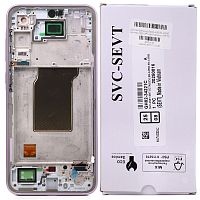 Дисплей Samsung Galaxy A35 5G A356E, Galaxy M35 5G M356B з тачскріном (оригінал OEM SP з фіолетовою рамкою A35 5G)