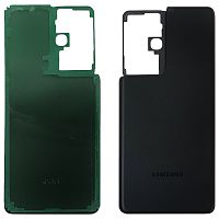 Задняя крышка Samsung Galaxy S21 Ultra 5G G998B  (черная оригинал Китай)
