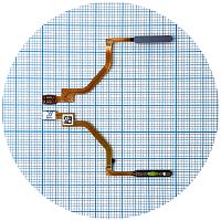 Шлейф Xiaomi Redmi Note 9S, Note 9 Pro, Note 9 Pro Max з кнопкою включення та сканером відбитка пальця (AAA сірий)