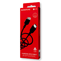 Кабель зарядки Borofone BX70 USB - Type C 1м 3А чорний