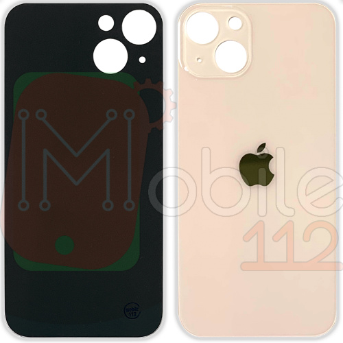 Задня кришка Apple iPhone 13 (рожева оригінал Китай з великим отвором)