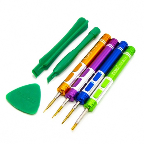 Набір інструментів Baku BA-3336-A (викрутки: Y0.6, +1.5, пенталоб 0.8, Pinhead +2.5, дві лопатки, медіатор) фото 2