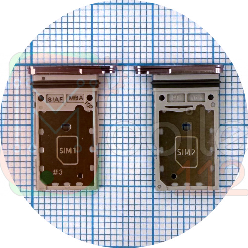 Тримач Sim картки Samsung Galaxy S23 5G S911, Galaxy S23+ Plus 5G S916 (фіолетовий на 2 SIM)