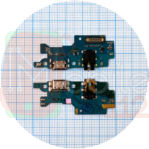 Шлейф Samsung Galaxy M21 M215F M30s M307 M31 M315 с разъемами зарядки и наушников, микрофоном Оригинал 100% - нижняя плата
