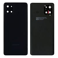 Задняя крышка Samsung Galaxy Note 10 Lite N770F (черная оригинал Китай со стеклом камеры)