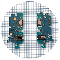 Шлейф Samsung Galaxy M34 5G M346B з роз'ємами зарядки та навушників, мікрофоном - нижня плата (оригінал Китай)
