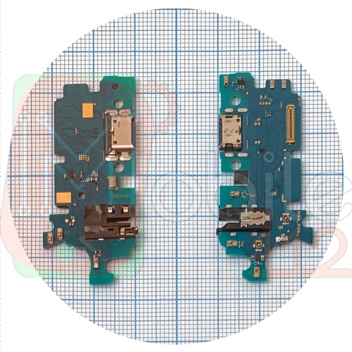 Шлейф Samsung Galaxy M34 5G M346B с разъемами зарядки и наушников, микрофоном - нижняя плата (оригинал Китай)