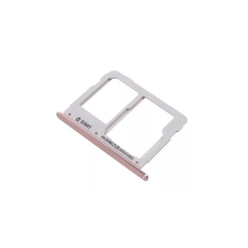 Держатель Sim карты Samsung Galaxy A3 2016 A310, A5 2016 A510, A7 2016 A710H (розовый 2 SIM (1 SIM + Micro SD))