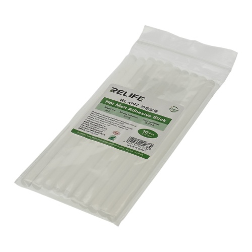 Термоклеевой стержень прозрачный Relife RL-097, 7мм x 150мм, комплект 10шт фото 2