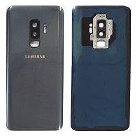 Задня кришка Samsung Galaxy S9 Plus G965F (сіра оригінал Китай зі склом камери)