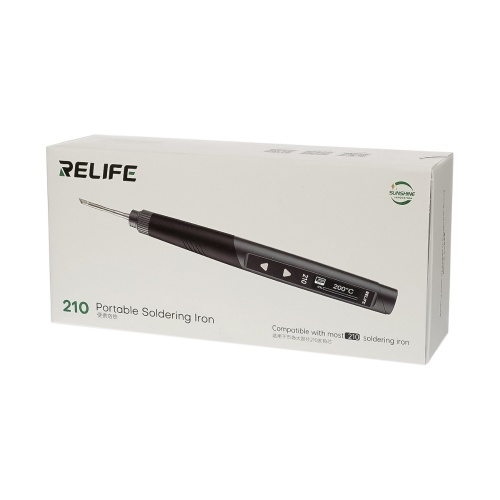 Паяльник прецизионный Relife 210, портативный с жалом стандарта JBC 210 (питание от Type-C 9-12V, 60W, регулировка t 80-420 гр С) фото 6 Паяльник прецизионный Relife 210, портативный с жалом стандарта JBC 210 (питание от Type-C 9-12V, 60W, регулировка t 80-420 гр С) фото 6