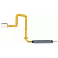 Шлейф Xiaomi Poco X3 GT, Redmi Note 10 Pro China з кнопкою включення та сканером відбитка пальця (AAA чорний)