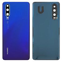 Задняя крышка Huawei P30 ELE-L29 (синяя оригинал Китай со стеклом камеры)