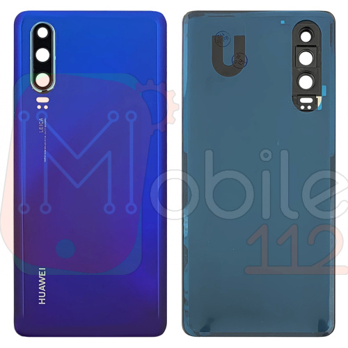 Задняя крышка Huawei P30 ELE-L29 (синяя оригинал Китай со стеклом камеры)