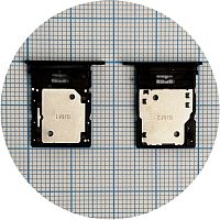 Тримач Sim карты Xiaomi Redmi Note 14 Pro 4G (чорний на 2 SIM)