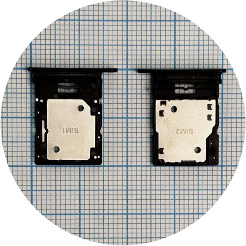 Тримач Sim карты Xiaomi Redmi Note 14 Pro 4G (чорний на 2 SIM)